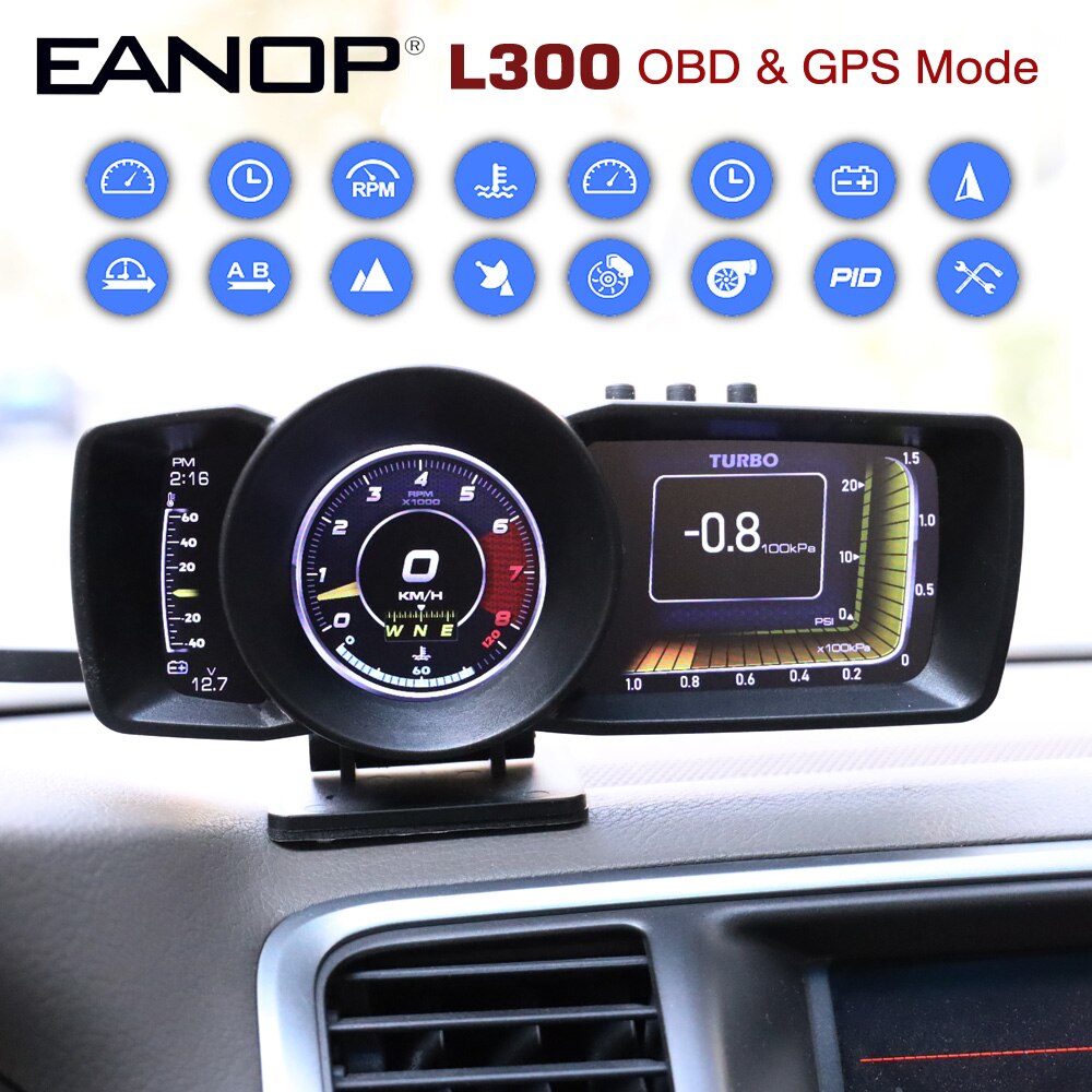 EANOP OBD2 GPS HUD  ڵ ĳ  ǻ Ac..